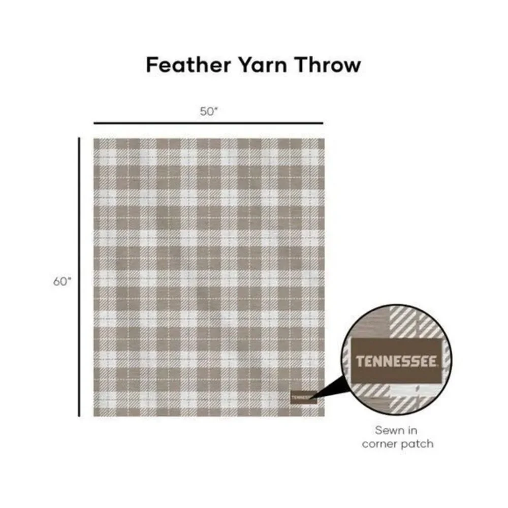 University Of Tennessee NCAA Warm Muted Chenille Throw‎ Blanket 50